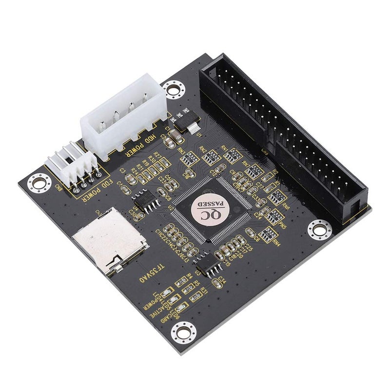 fosa SD,SDHC,SDXC,MMC to IDE 40Pin 3.5in Male Memory Card Adapter, Mute Four Legged Computer Power Connector for DOS,Linux, MMC System Specification 2.0, etc - Image 1